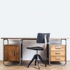 Bauhaus style tubular steel writing desk