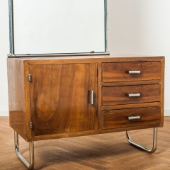 Dressing table with mirror