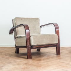 Pair of Hungarian Art Deco Armchairs