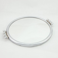 Small round wall mirror